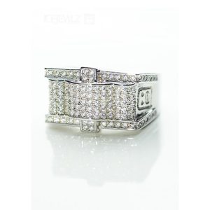 Free Delivery Mens Cz Silver Ring ?C SR0075