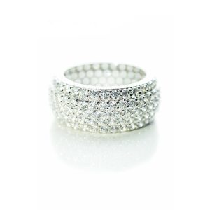 Discount Online Iceband Cz Silver Ring ?C SR00071