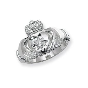 Popular Sterling Silver 925 Claddagh Ring ?C 7258