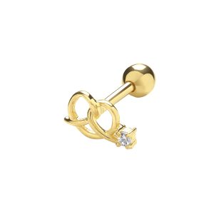 Online Discount 9k Gold Heart 6 mm Post Stud ?C 1940