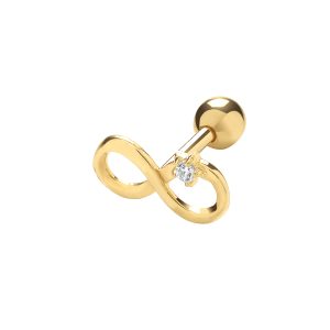 Best Price 9k Gold Infinity 6 mm Post Stud ?C 983